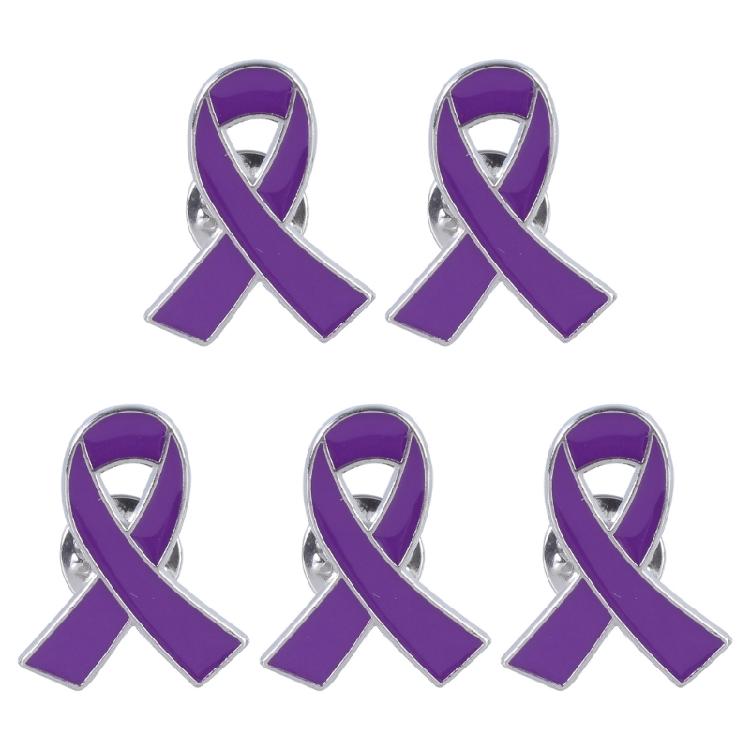 Breast Cancers Awareness Pin Alloy Material Corsage Pin Ribbon Enamel Pins