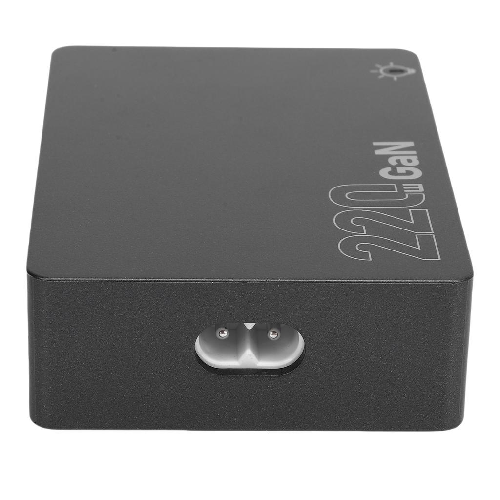 220W USB C Fast Charging Station GaN High Efficiency Portable USB C Charging Hub for PD 100W Laptop US Plug