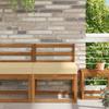 Outdoor Sofa Cushion Beige 60 x 60 x 8 cm Polyester
