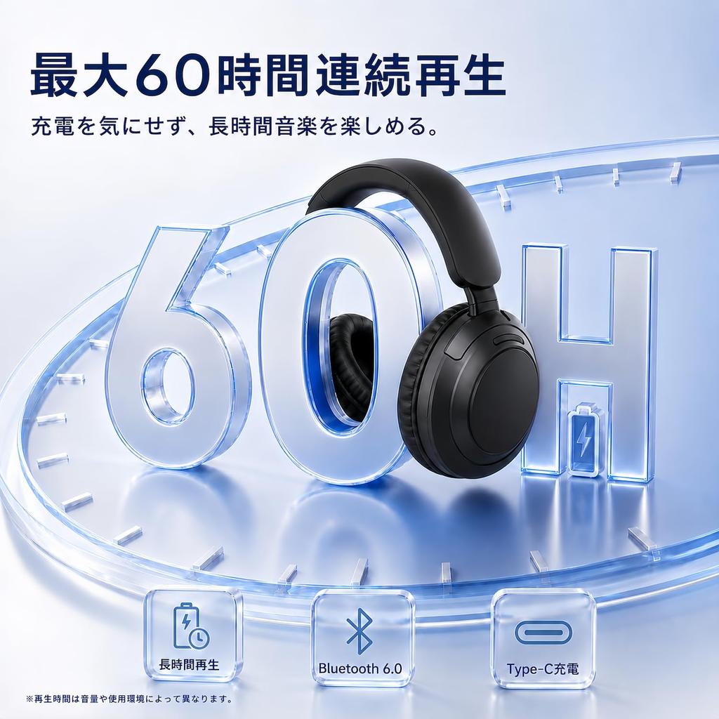Bluetooth wireless headphones with active noise cancellation up to 60 hours of wired wireless 40mm sound sound leakage IPX5 cable premium black