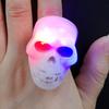 Halloween LED Rings, Light Up Finger Rings Toy for Kids Adults, Spooky Pumpkin Ghost Eyeball Luminous Rings for Party Favors Treats Goodie Bag Filler