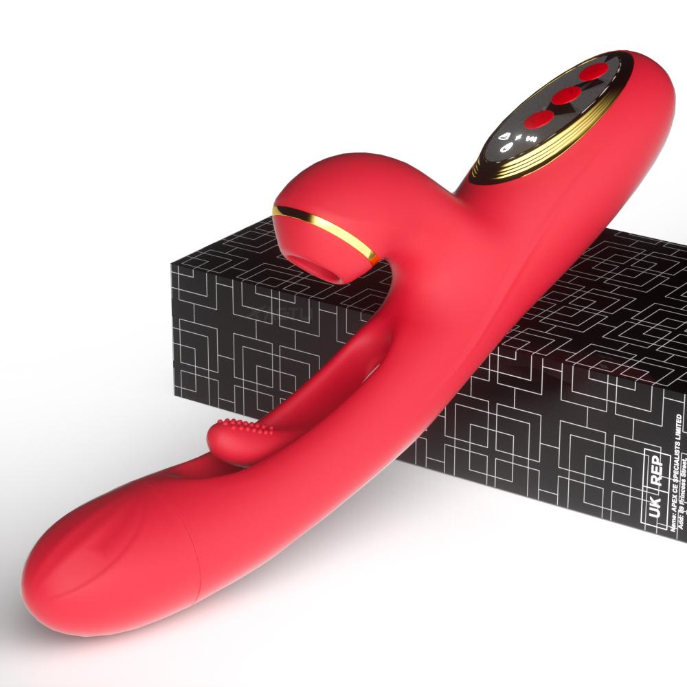 Powerful Patting Flapping Vibrator for Women Clitoris Sucker G Spot Stimulator Sex Toy Female Rabbit Sucking Vibrators