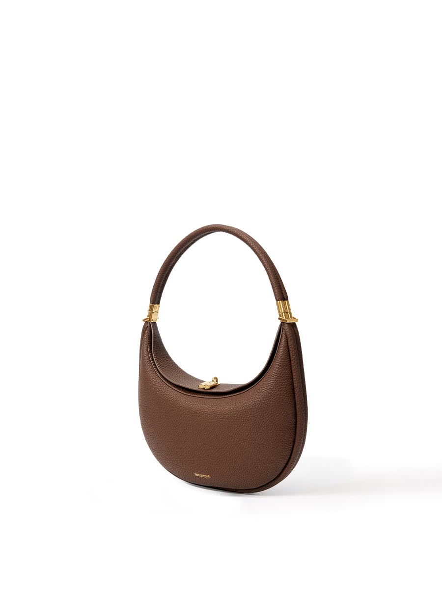 

Сумка Luna Сумка-півмісяць з преміальної шкіри повного зерна Півмісяць Натуральна чорна Luna M [Songmont] Жіноча, Сумка, Шкіра, Брендова, Шкіра, Сумка, шоколадний