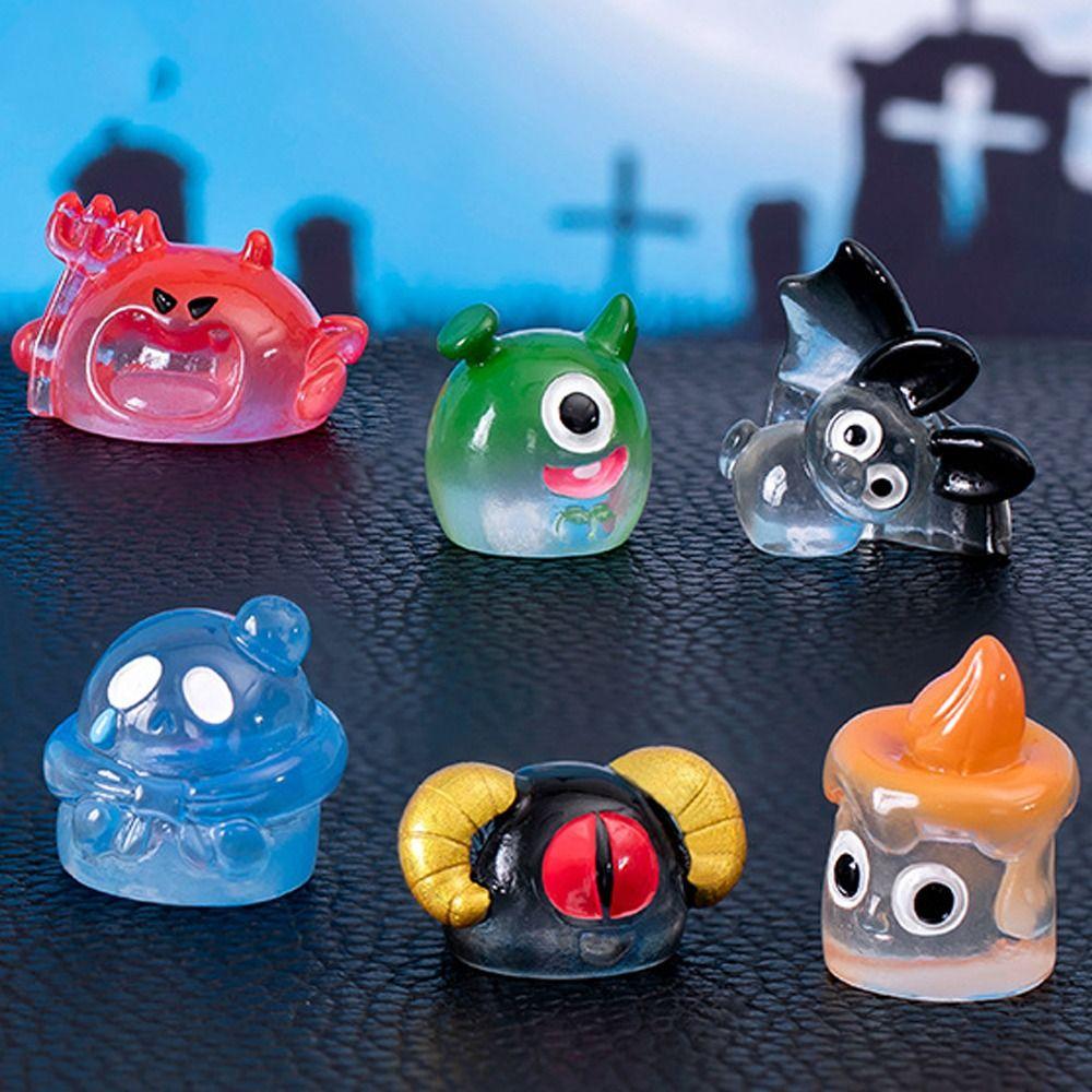 Scary Mini Ghost Ornament One-eyed Pumpkin Bat Skull Halloween Decorations  Holiday Party Decor