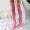 Stacked Socks Popular Fashion Trend Models Knee-High Socks Lengthened Knitted Socks Long Long Woolen Women's Socks
