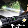 Wasp Aluminum Alloy Flashlight, High-Intensity P70 Ultra-Bright Long-Range Zoomable LED Emergency Light, Waterproof Cycling Strong Beam Flashlight