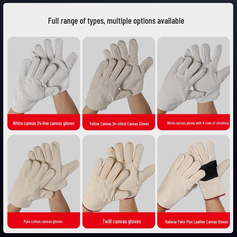 Fuante Double-Layer Canvas Work Gloves