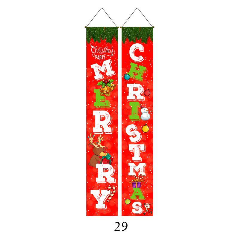 Elegant Nutcracker Christmas Decoration Hanging Door Banner Soldier Character Porch Sign