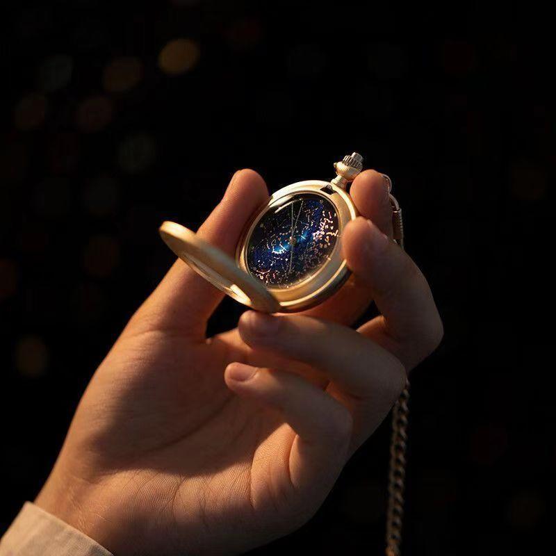 Forbidden City Cultural and Creative Arctic Star Chart Starry Sky Pocket Watch Ancient Style Collectible Pocket Watch