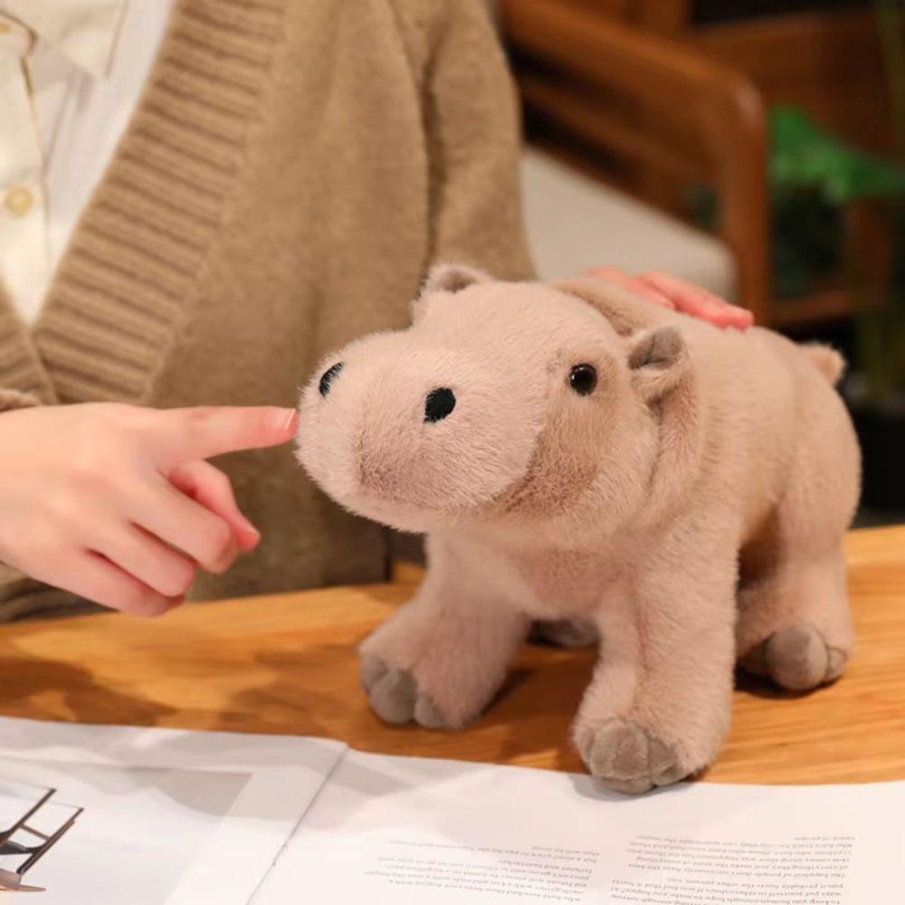 Cartoon Moo Deng Plush Toys Forest Animal Hippo Doll Plush Toy  Sofa Ornament