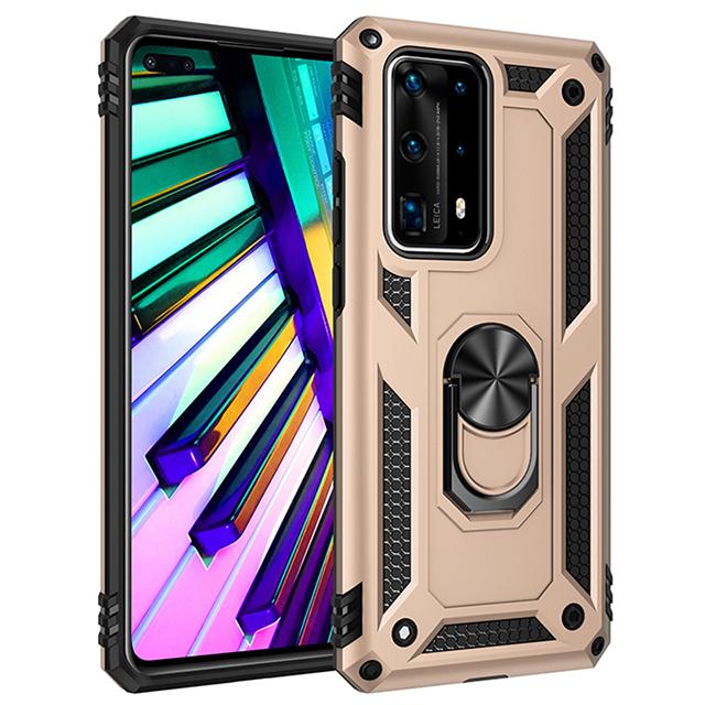 Soft Shockproof Case For Huawei Honor 20 10 9X Y9S P40 P30 Mate 30 20 lite Pro Car Ring Stand Holder Protective Case