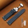 Vintage Brown Watch Band Butterfly Buckle Stitching Cowhide Strap for Omega 18mm 20mm 21mm 22mm 24mm Wrist Bracelet for Seiko
