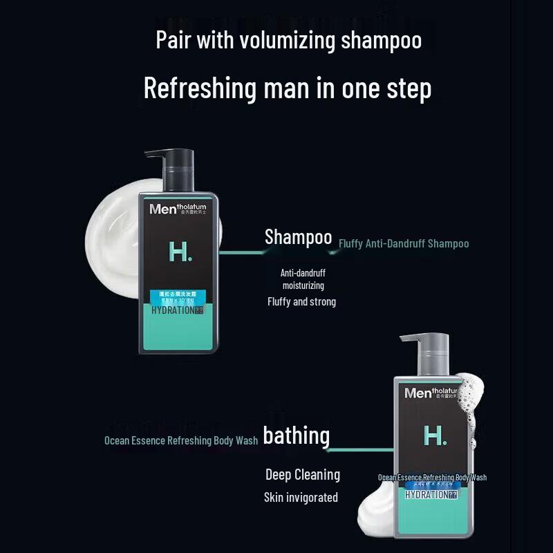 Mentholatum Men's Sea Salt 2-in-1 Shower Set
