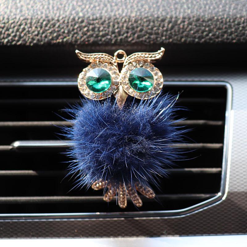 Mao Mao Owl Car Outlet Perfume Perfuel Inlays Drilling Cotycard Creative Creative Car Wind Found
