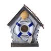 Hanging Bird House Decorative Cute Cage for Bird Outdoor Resin Bird House Hanging Nest Ornament