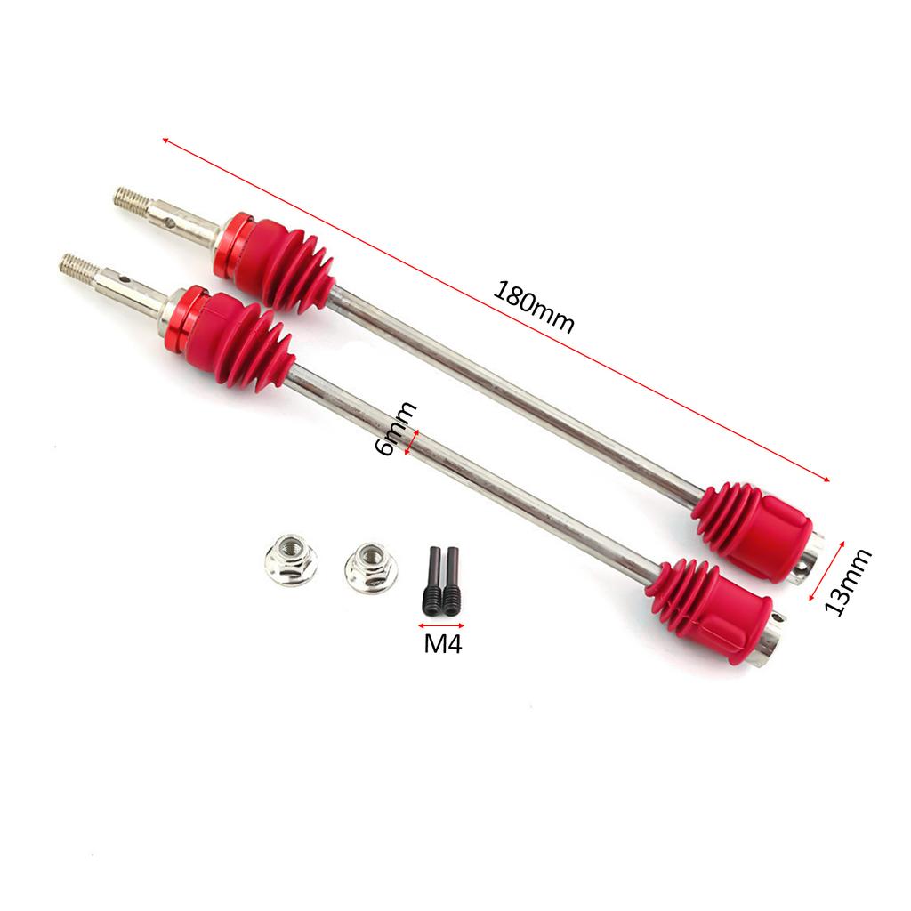 2PCS Steel Front and Rear Driveshaft CVD Drive Shaft 5451R Replacement for Traxxas E Revo E Maxx T Maxx Revo 1 10