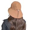 Bucket Hat Neck Protection Men and Women Summer Outdoor Camping Drawstring Basin Hat Big Brim Sunshade Sun Protection Casual Hat