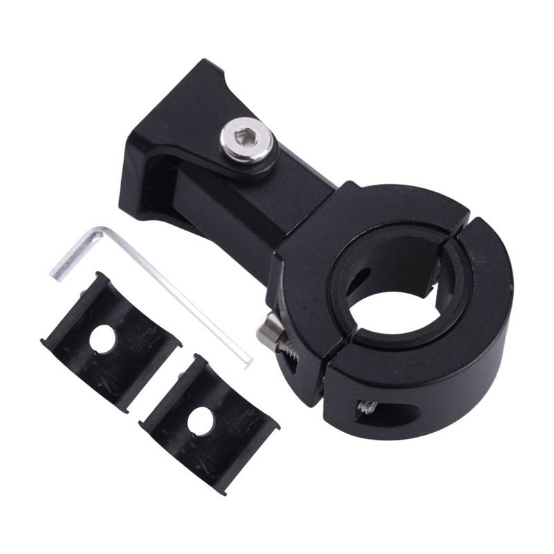 2 Sets 360°Adjustable Black Motorcycle Fog Lamp Spot Light Headlight Holder Clamp Support Mount Bracket
