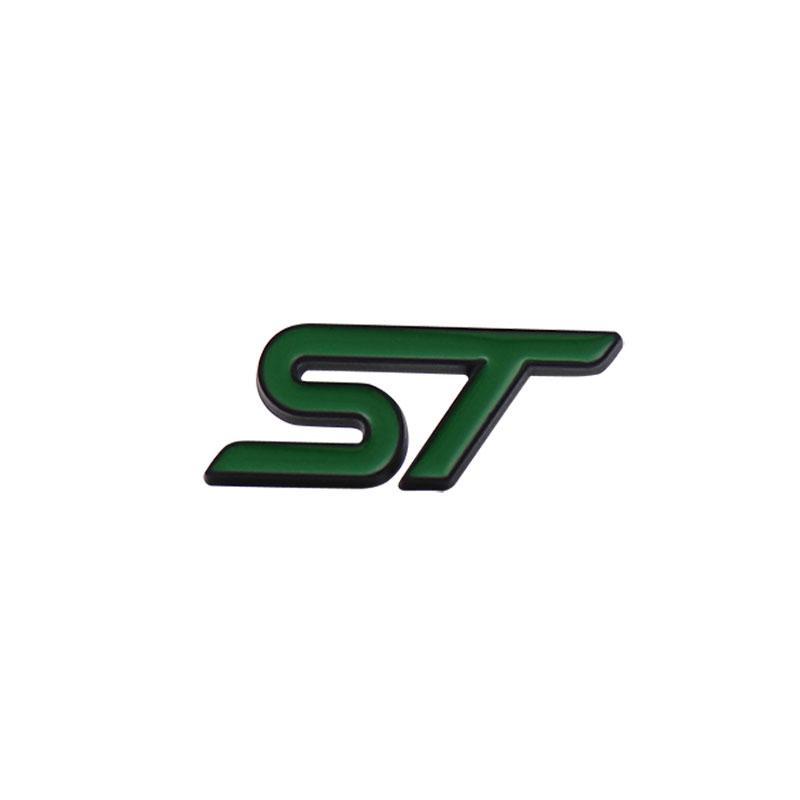 Car Styling ST for Steering Wheel  Car Fender Side trunk Nameplate Decal Emblem Badge Sticker