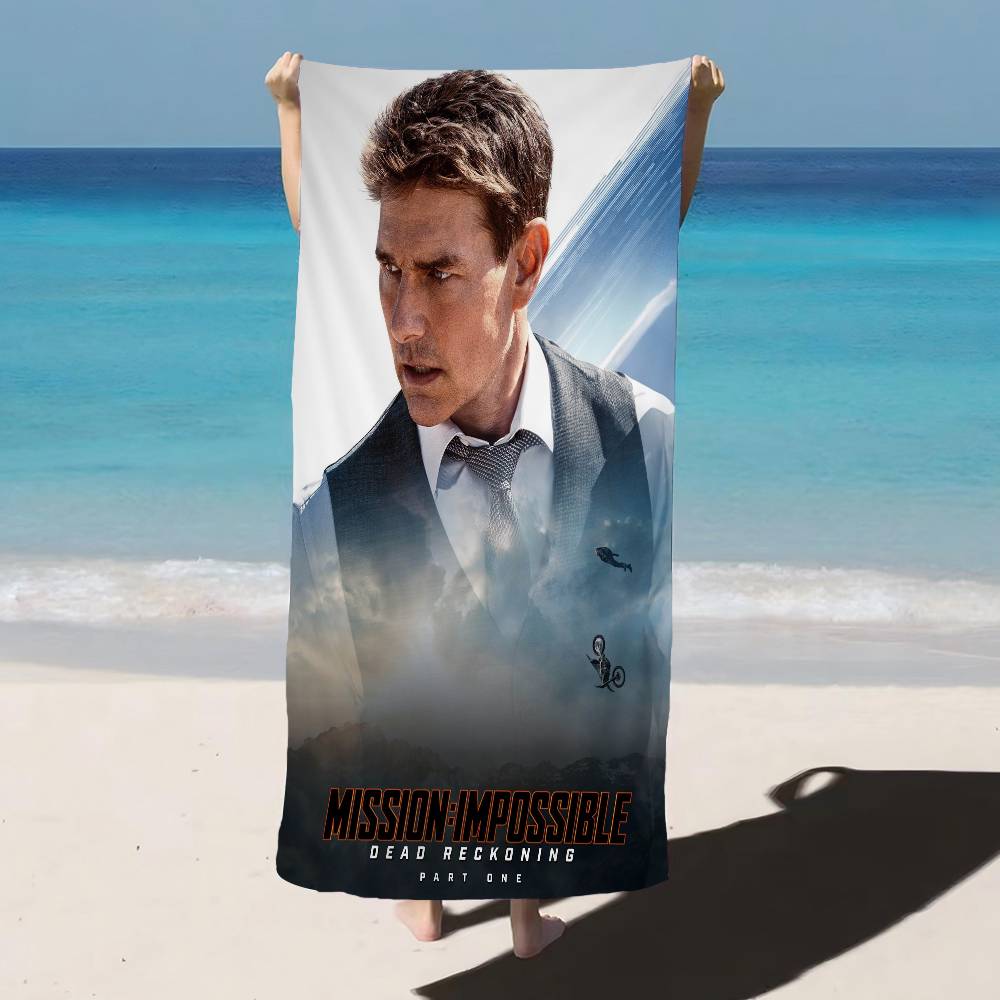 Pop Movie Mission Impossible Microfiber Beach Towel Absorbent Quick dry Soft Yoga Swimming Resort Mountain Climbing Towel