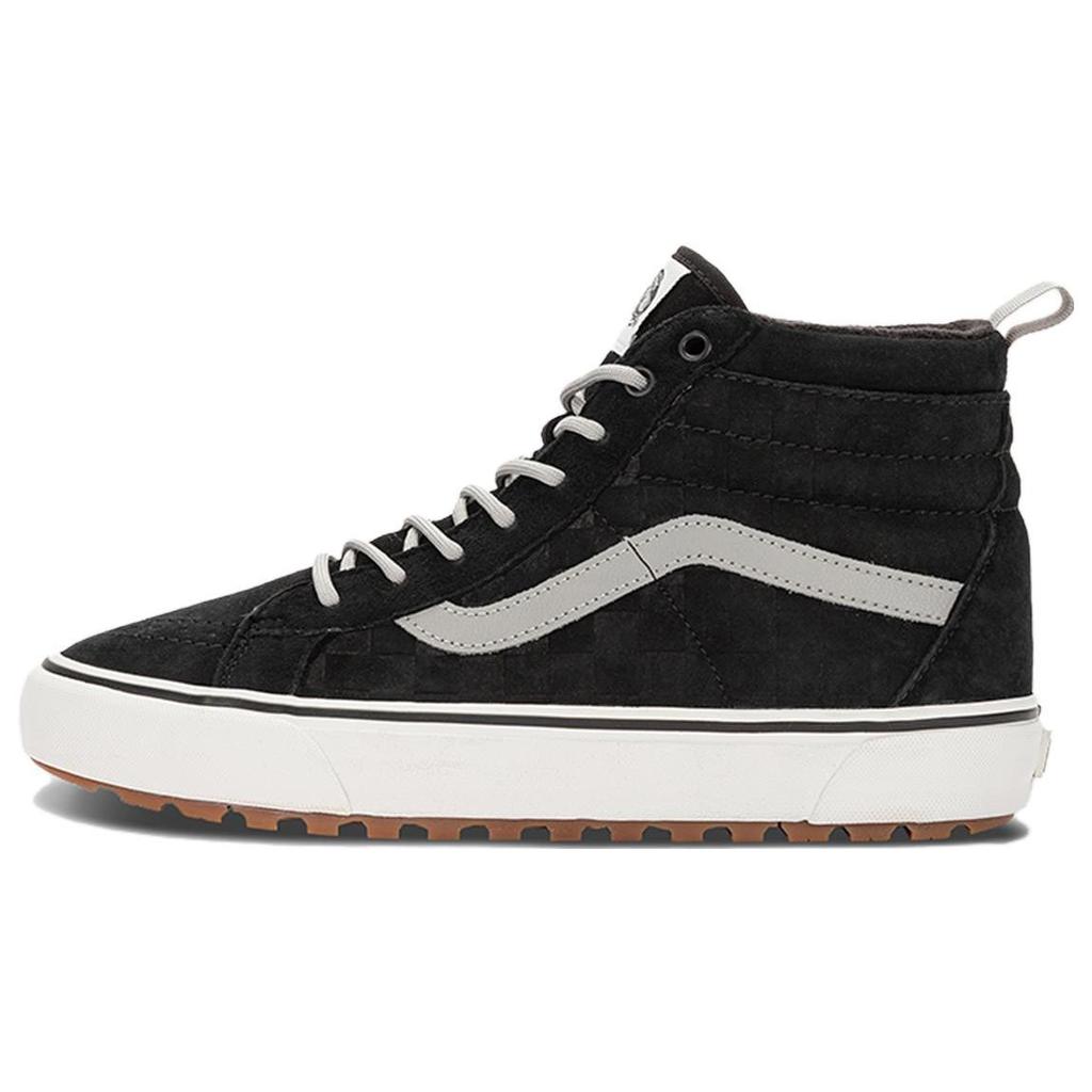Vans Sk8 Lace-Up High-Top Hiking Shoes Unisex Hiking Shoes Black Gray VN0A5HZYBM8