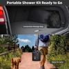Lightweight Camping Shower Set With Nozzle And Foldable Water Bag For Backpacking Adventures