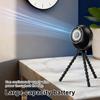 Portable Stroller Fan 3 Speed Pinch-Proof Mini Baby Fan Rechargeable LED Display Car Seat Crib Travel Cooling Fan with Flexible