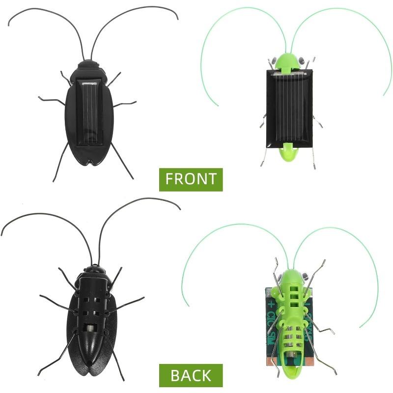 Solar Powered Educational Grasshopper Simulation Insect Prank Trick Toy