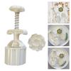 Flower Pattern Moon Cake Press Molds Cookie Stamp Chinese MidAutumn Moon Cake Maker Decorating Tool for Making Cookie