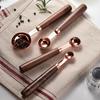 8-Piece Wooden Handle Stainless Steel Measuring Cup and Spoon Set
