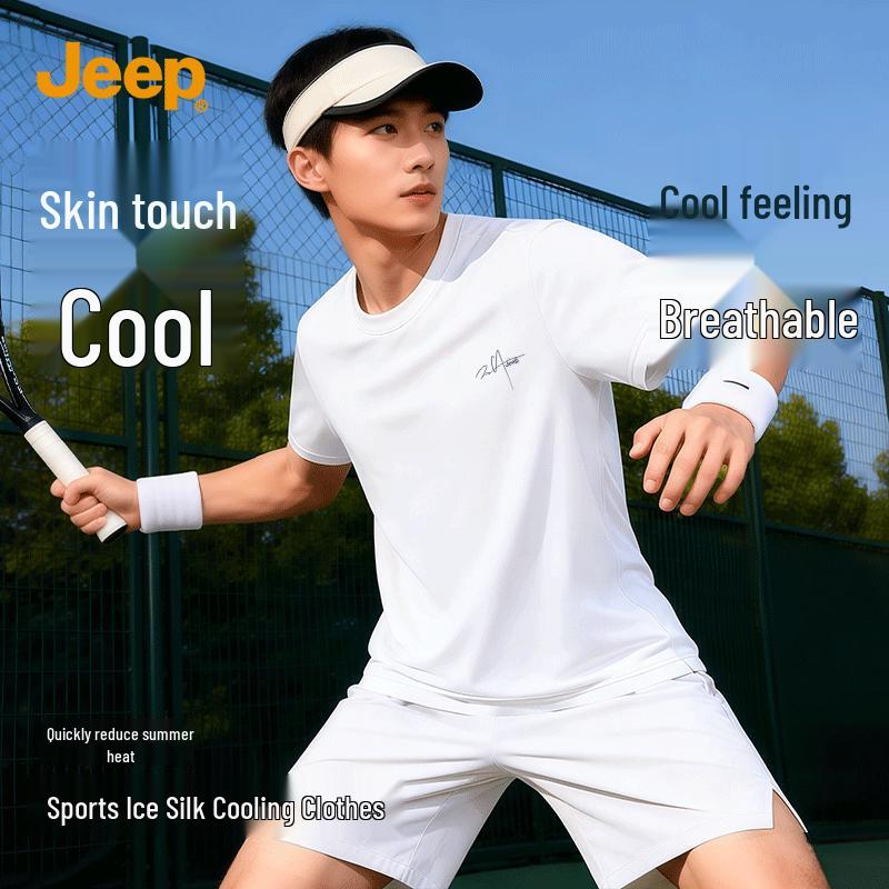 JEEP Men s Cooling Ice Silk Short Sleeve T-Shirt 3XL