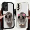 Phone Case for Samsung Galaxy A17 A16 A15 A14 A13 Funny Sad Hamster Meme A56 A36 A26 A55 A35 A25 A54 A34 A24 A53 A33 A23 A07 A06
