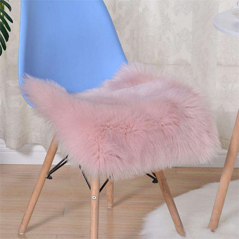 Australian Winter Faux Wool Plush Seat and Sofa Cushion, Chair Pad, and Bedroom Rug Floor Mat