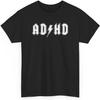 ADHS Parodie Shirt, Lustiges AC_DC Style Meme T-Shirt, Sarkastisches Neurodiverses Humor T-Shirt, Überdenker Gag-Geschenk, Psychische Gesundheit