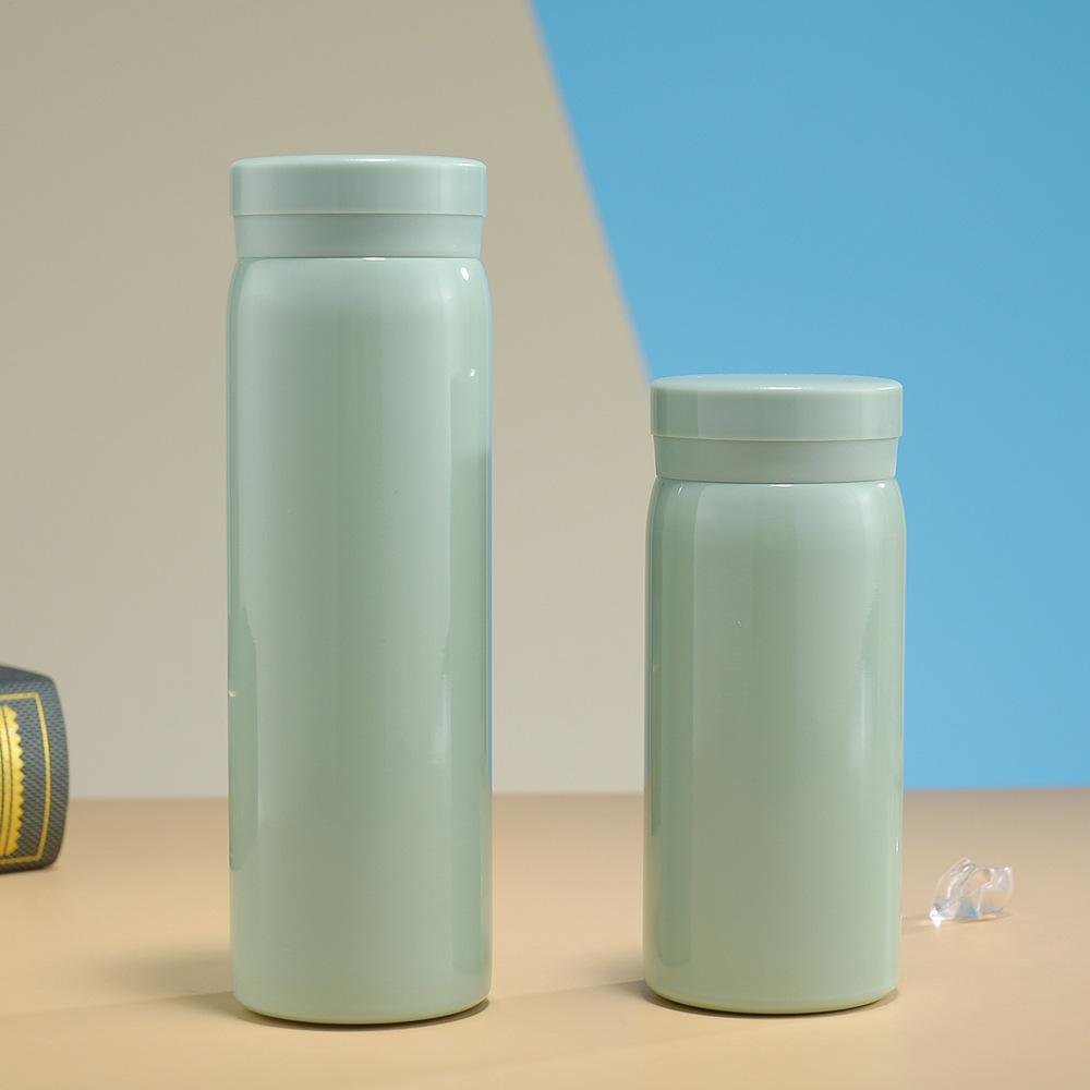 Womens Stylish Small Cap Pocket Cup Stainless Double-layer Thermos Cup Childrens Portable Mini Cup Durable Durable