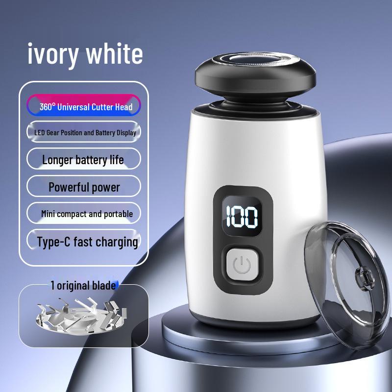Portable Rechargeable Men s Electric Shaver with Floating Cutter Head and Washable Design 500mAh