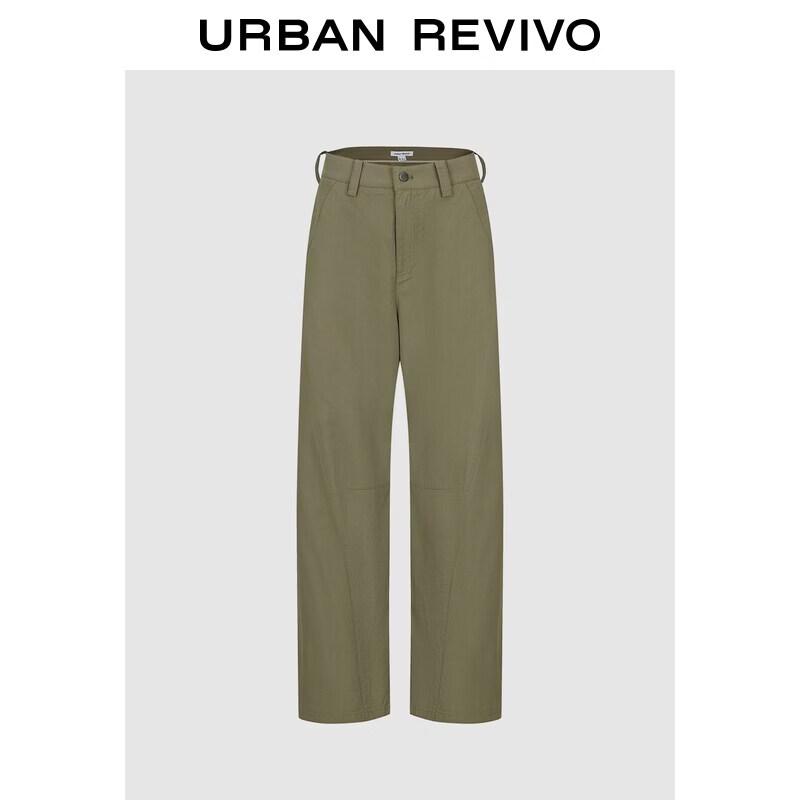 UR2026 Women s Retro Workwear Arc Stitch Curved Pants XS