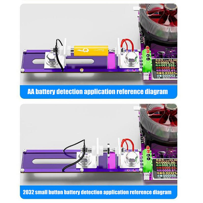 20A 4-Wrie Battery Test Stand 18650 Internal Resistance Capacity Tester Fixture Seat Current Voltage Meter Detection Box