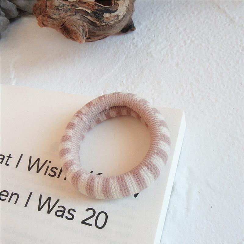 

Резинка для волос Retro Stripes High Elastic - бережно относится к волосам хаки