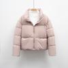 Simple short casual duck down stand-up collar thickened warm down jacket winter new bread jacket