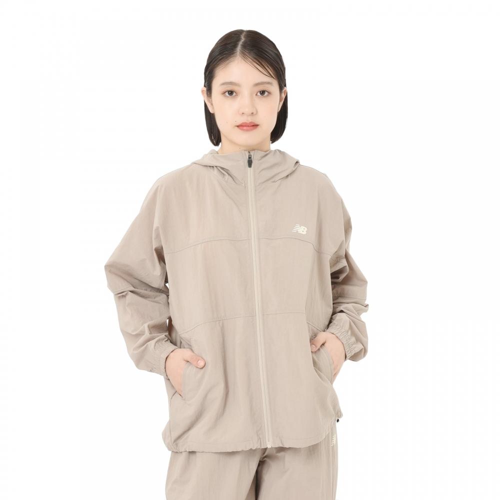 

New Balance Awj45721 Lmr Performance Woven Hooded Jacket Lmr Light Mushroom S