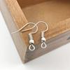 Diy Jewelry Alloy Ear Hook Handmade Beaded Material, Earring Accessories With Curved Hook Round Bead Curved Ear Hook