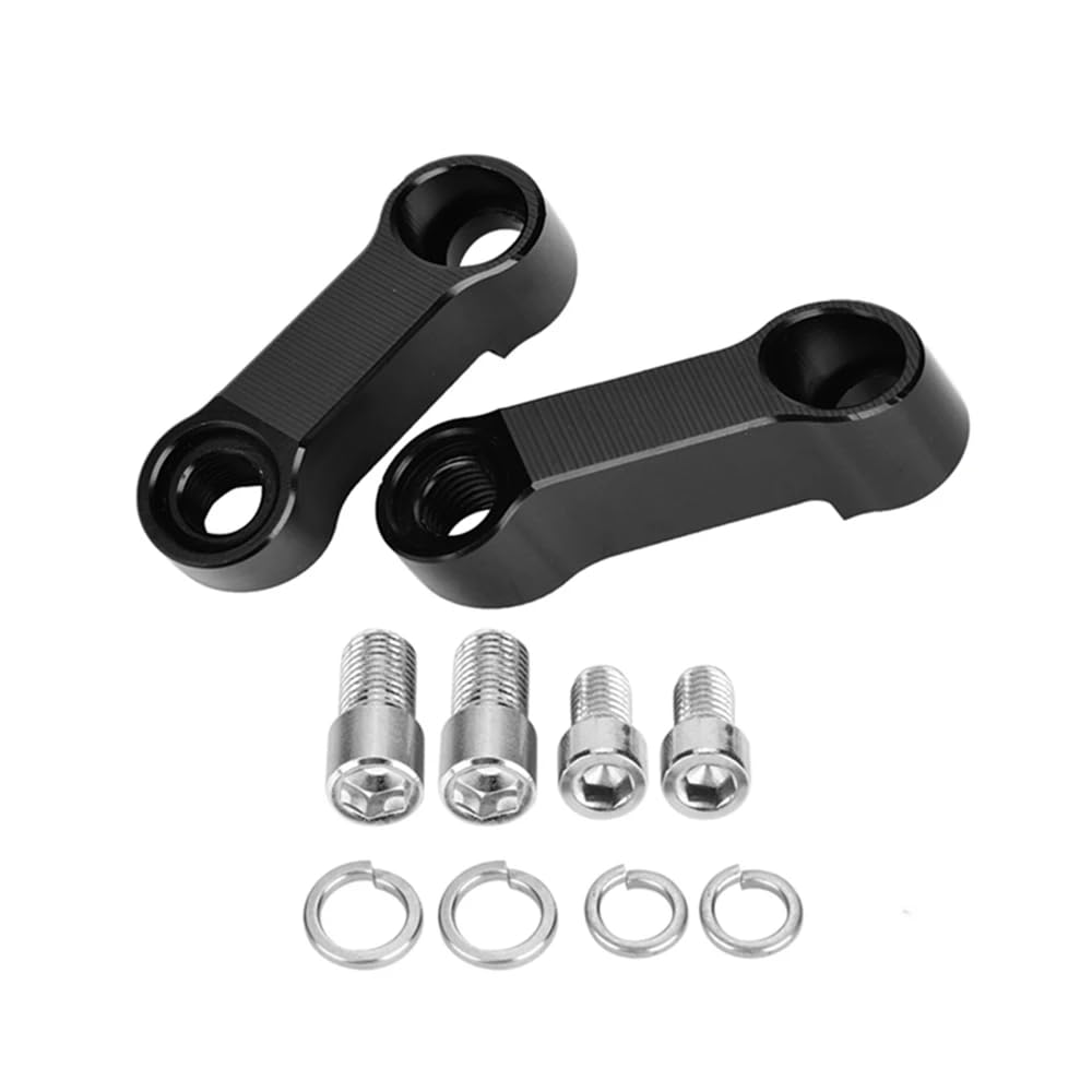 Set of 2 motorcycle mirror extension brackets | Compatible with