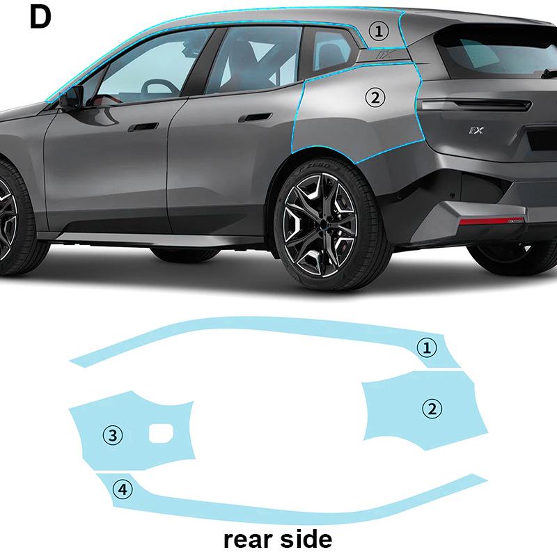BMW iX I20 TPU Invisible Paint Protection Film - Anti-Scratch & Brightening.