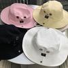 Drawstring Western Cowboy Hat Fisherman Hat Men and Women Spring and Summer Breathable Sunscreen Outdoor Mountaineering Fishing Hat