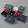 Window Opening Ring Box Eternal Flower Jewelry Gift Packaging Box  for Wife Mom Girlfriend
