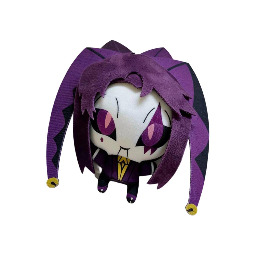 Cute Pierrot Plush Doll - Chibi Clown Stuffed Toy With Printed Design, Soft Anime- Pillow For Kids & Collectors