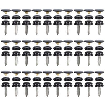 30 Sets Befestigungsschrauben Druckknöpfe Marine Druckknöpfe Kits für Bootsabdeckung DIY Projekt