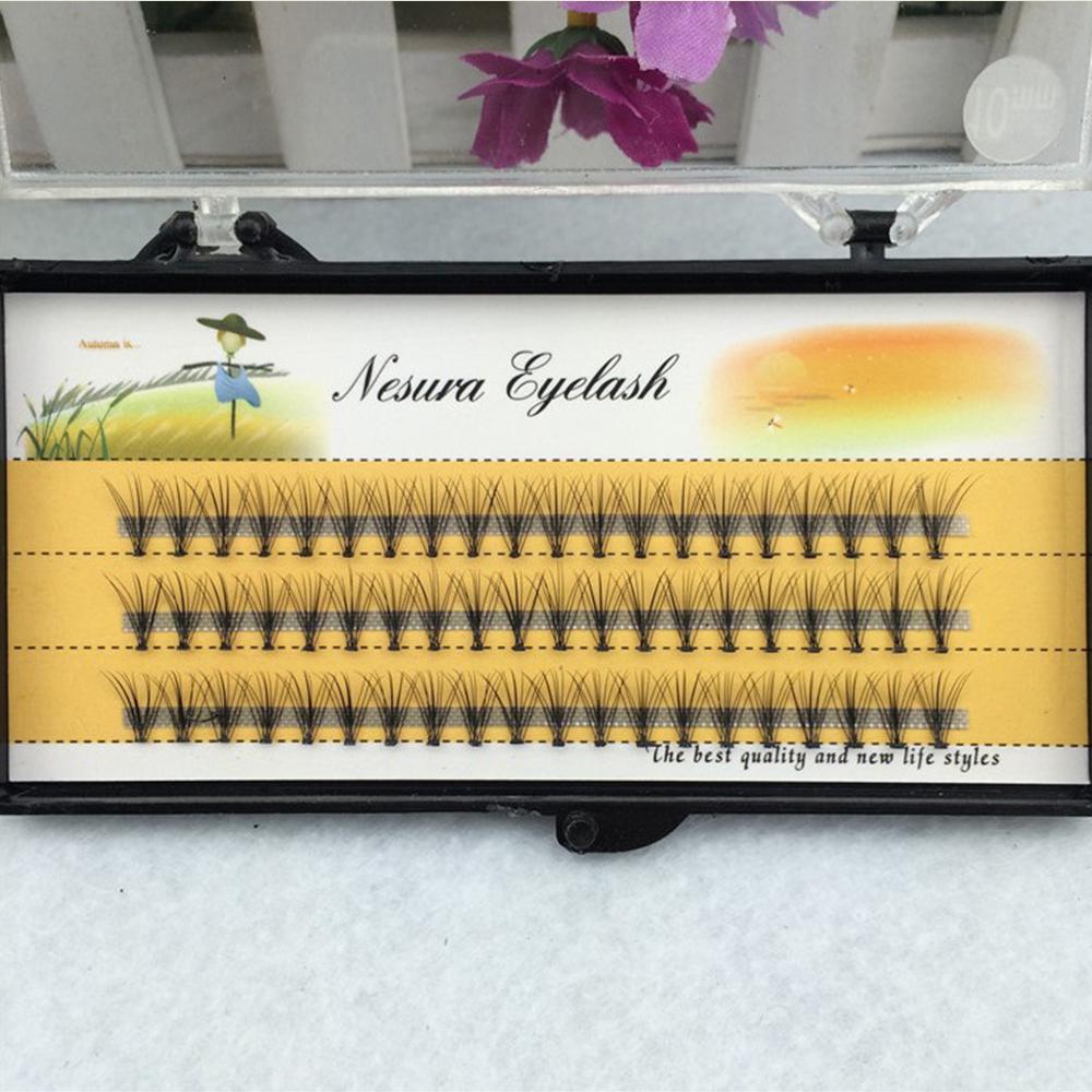 1 Set 3D Individual Cluster Fake Lashes Strip Eyelashes Extension Permanent Soft Light False Eyelash