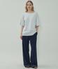 MOTT Boat Neck Half T-Shirt - Melange